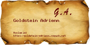 Goldstein Adrienn névjegykártya